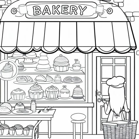 Bake Up Fun with Bakery Shop Coloring Pages    Bake Up Fun with Bakery Shop Coloring Pages Did you know that coloring isn’t just for kids? It’s a fantastic way for people of all ages to relax, destress, and unleash their creativity. And what could be more enticing than coloring pages featuring delicious treats from a bakery shop? Whether you love cupcake coloring pages […] The post Bake Up Fun with Bakery Shop Coloring Pages appeared first on . Related posts: Shop ‘Til You Drop at Toy Store Colo Bakery Shop Drawing, Bakery Coloring Pages, Baking Coloring Pages, Bakery Drawing, Dianic Witchcraft, Shop Coloring Pages, Cupcake Coloring Pages, Cute Bakery, Bakery Store