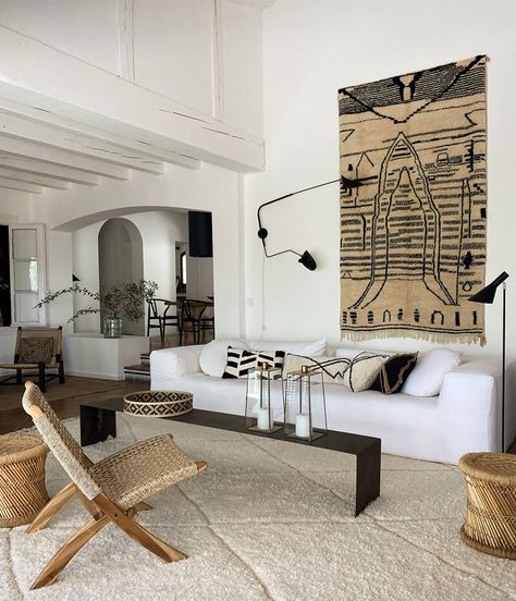 29 Rooms, Moroccan Lounge, African Inspired Decor, African Interior, Black And White Interior, Interior Display, The South Of France, Iconic Design, A Living Room