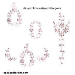 Embroidery for Baby Gown Embroidery For Baby, Heirloom Sewing, Baby Gown, Embroidery Pattern, Sewing Techniques, Hand Stitched, Hand Stitching, Embroidery Patterns, Hand Sewing