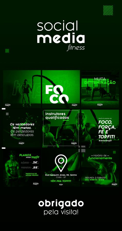 Behance Cover Design, Sport Social Media Design, Sports Social Media Design, Gym Social Media Design, Fitness Social Media, Mises En Page Design Graphique, Sports Design Ideas, Instagram Username Ideas, Social Templates