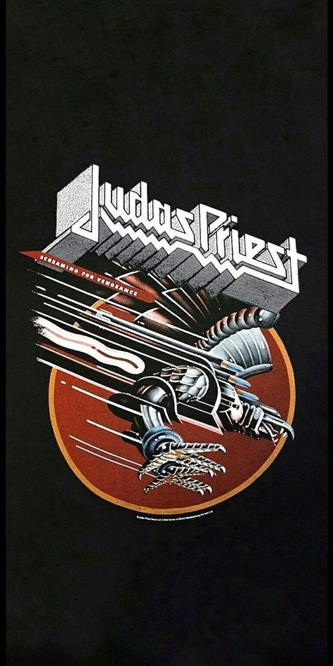 Judas Priest Poster, Judas Priest Logo, Arte Heavy Metal, Rock Album Covers, Rock N Roll Art, Rock Band Posters, Heavy Metal Art, Heavy Rock, Heavy Metal Rock