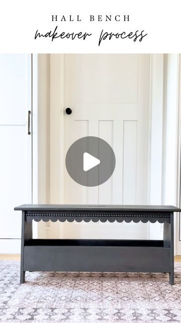 Sara | DIY and Interiors on Instagram: "This is how I transformed a simple hallway bench- my latest IKEA upcycle! 

The Perjohan bench- a nifty little bench that fits perfectly in front of our coat hook wall in our hall. Its dimensions were just right for the space AND it has storage underneath so getting my hands on this bench was a no brainer for me. 

It was a really easy and fun upcycle. The bench is essentially paint ready. 

Here is how I did it- 

1. I used scallops from @boboandthemouse found on @etsyuk. They are wood and were easy to cut down with my mitre saw but could use a manual saw as well. I glued on with “no more nails” adhesive. 

2. I applied the bobbins! They’re very easy to use and can be cut down with a Stanley/ Xacto knife. I also glued these just above the scallops u Perjohan Ikea Bench, Ikea Perjohan Bench Hack, Ikea Shoe Bench Hack, Perjohan Ikea Hacks, Ikea Perjohan, Ikea Upcycle, Coat Hook Wall, Xacto Knife, Mitre Saw