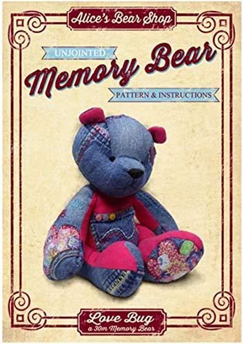 Free Memory Bear Pattern, Memory Animals, Memory Bears Pattern Free, Memory Bear Pattern, A5 Booklet, Autumn Patterns, Teddy Bear Patterns Free, Memory Bears Pattern, Bear Patterns Free