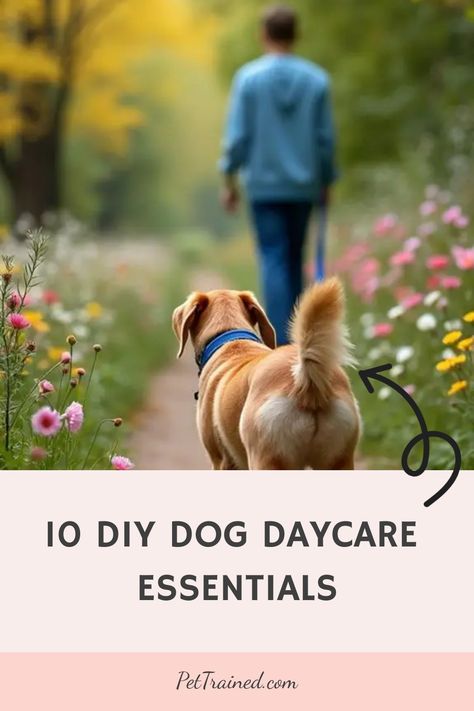 Ready to create your own dog daycare? Don’t miss these 10 DIY dog daycare essentials that will help you design the perfect space. From dog boarding kennels to dog daycare ideas, make sure you’re prepared with the right tools and setup. Start your journey into the world of animal careers with these tips. Learn more at PetTrained.com! #DogDaycareIdeas #DogBoardingKennels Dog Daycare Ideas, Animal Careers, Daycare Essentials, Boarding Kennels, Dog Boarding Kennels, Puppy Playpen, Pet Playpen, Dog Playpen, 10 Essentials