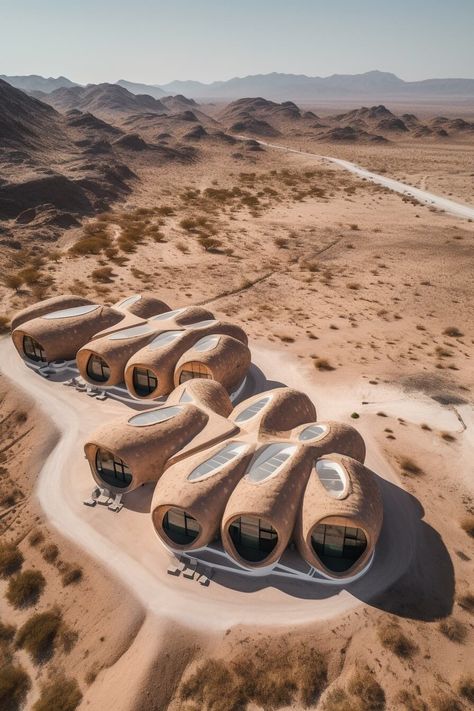 Extraordinary Houses Architecture, Desert Retreat, Arabian Desert, Eco Cabin, Eco Buildings, Desert House, Organic House, Earthship Home, Earth Sheltered