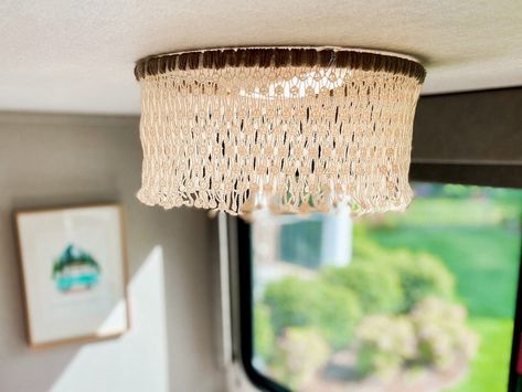 This Lamp Shades item by TheCozyGlamper has 691 favorites from Etsy shoppers. Ships from Mechanicsville, VA. Listed on Mar 4, 2023 Rv Lighting Fixtures, Boho Rv, Bare Bulb Lighting, Camper Lights, Macrame Light, Camper Redo, Rv Lighting, Vintage Camper Remodel, Hollywood Lights