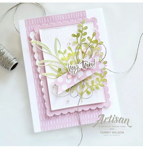 Stampin Up Gorgeously Made, Masterfully Made Dsp, Leaf Cards, Nature Card, Pink Cards, Card Layouts, Stamping Up Cards, Artisan Design, Su Cards