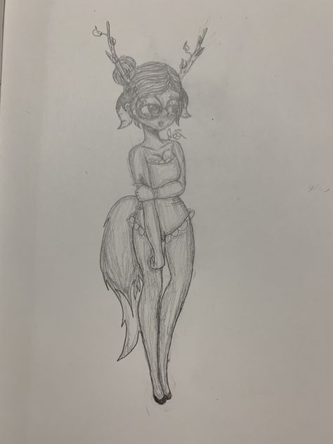 Half Demon, My Oc, Bathing Suit, Bathing Suits, Cool Art, Deer, Humanoid Sketch, Human, Drawings