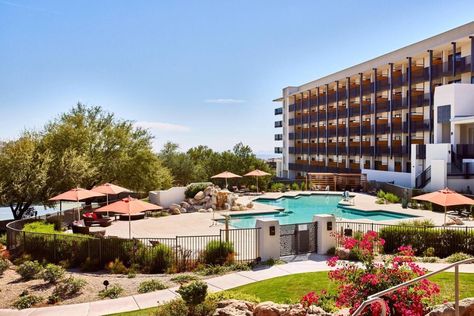 Adero Scottsdale Resort is located in Arizona state, USA. Scottsdale Resorts, Pool Bar, Arizona State, Mountain View, How To Do Yoga, Arizona, Swimming Pools