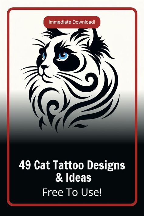 Welcome to our treasure trove of cat tattoo designs. Whether you’re a seasoned tattoo artist or an emerging talent with a passion for ink, our library is brimming with cat tattoo ideas that are bound to inspire and excite.

We understand that not every artist has the time or resources to craft their own sketches from scratch, which is why we offer our designs completely royalty-free. Instant downloads available at the click of a button, free of charge. Memorial Cat Tattoo Ideas, Cat Tattoo Designs Unique, Cat Tats, Scratch Tattoo, Cat Outline Tattoo, Tattoo Designs Unique, Lily Cat, Kitten Tattoo, Cat Tattoo Ideas