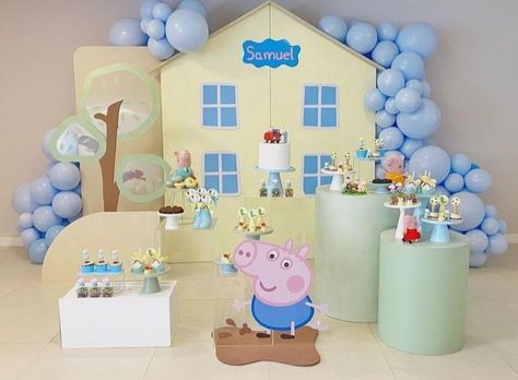 Boys Birthday Party, Pig Birthday Party, Peppa Pig Birthday Party, Peppa Pig Birthday, Pig Birthday, Boys Birthday, Peppa Pig, Boy Birthday, Birthday Party