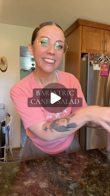 JENNA 💗 bariatric bestie on Instagram: "bariatric candy salad 🤣🍭" Meal Prep For Bariatric Patients, Bariatric Recipes Sleeve Soft Foods, Full Liquid Diet Bariatric, Bariatric Full Liquid Diet Recipes, Bariatric Liquid Diet, Full Liquid Diet, Liquid Diet Recipes, Bariatric Recipes Sleeve, Candy Salad