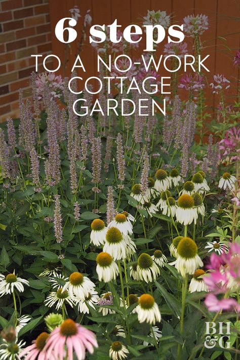 While formal gardens thrive on order and well-defined spaces, cottage gardens bubble in cheerful tangles of flowers that form a kaleidoscope of hue and texture. Cottage gardens are the perfect low-maintenance garden design. #gardening #gardendesign #cottagegarden #easycottagegarden #bhg Low Maintenance Garden Design, Funny Vine, Cottage Garden Design, Cottage Garden Plants, English Cottage Garden, Cottage Gardens, Cut Flower Garden, Low Maintenance Garden, Have Inspiration