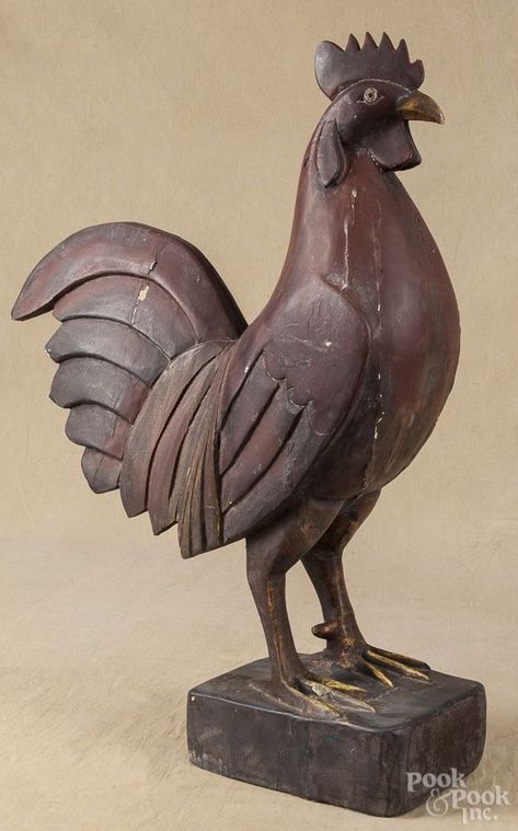 Decoy Carving Ducks, Aigle Royal, Decoy Carving, Ceramic Sculpture Figurative, Rooster Art, Rooster Decor, Bear Carving, Wood Carving Designs, Chickens And Roosters