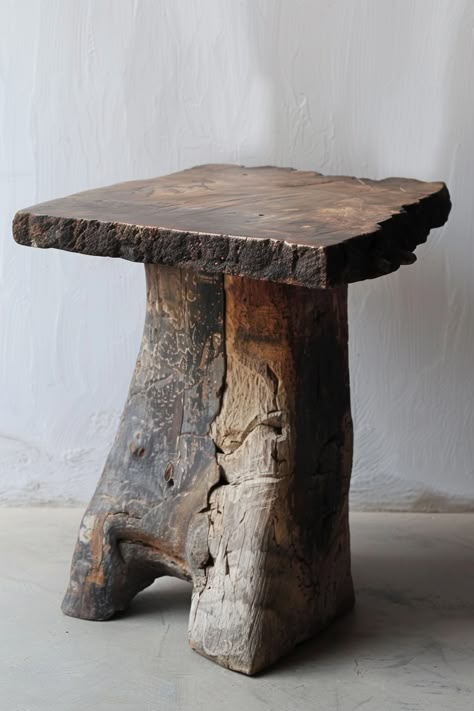 Revive your space with rustic charm using Wabi Sabi side table ideas that offer practical elegance. #RusticRevival #WabiSabiSideTables #FunctionalBeauty #HomeDecorInspiration Side Table Ideas, Wabi Sabi Furniture, Beauty In Imperfection, Farmhouse Chairs, Living Room Loft, Zen Buddhism, Versatile Furniture, Small Space Gardening, Farmhouse Dining Room