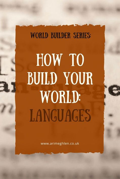 Banner world builder series: how to build your world: language Fantasy Writing, Writing Organization, Author Website, Writing Images, Own Language, Create A World, Writing Topics, World Building, Writing Fantasy