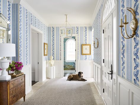 Cheetah Print Carpet, Harlequin Floors, Chicago Interior Design, Traditional Interior Design, Entry Hallway, Entry Way Design, Virtual Design, Built In Desk, Entry Way