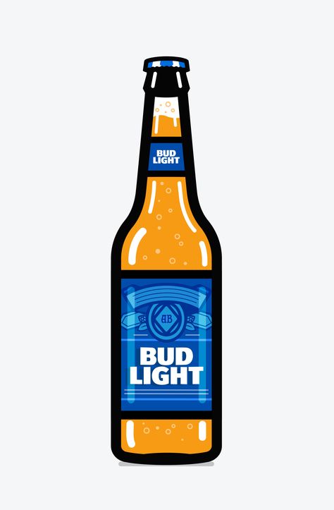 Budlight bottle detail Beer Bottle Drawing, Alcohol Table, Alcohol Posters, Geometrical Prints, Airbnb Logo, Beer Pong Table Designs, Beer Drawing, Beer Bottle Art, Beer Tattoos