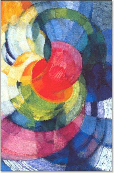 Disks of Newton, Frantisek Kupka, 1912. Kupka’s white segments may refer to mixing all colors to make white in a spinning disc. French Museum, Frantisek Kupka, Hans Ulrich Obrist, King Painting, Robert Delaunay, Francis Picabia, Sonia Delaunay, Barnett Newman, Franz Kline