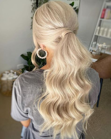 Work Ponytail, Easy Ponytail Hairstyles, Kids Ponytail, Prom Ponytail Hairstyles, Prom Hair Up, Easy Ponytail, Prom Ponytail, Ponytail Hairstyles Tutorial, Pageant Hair