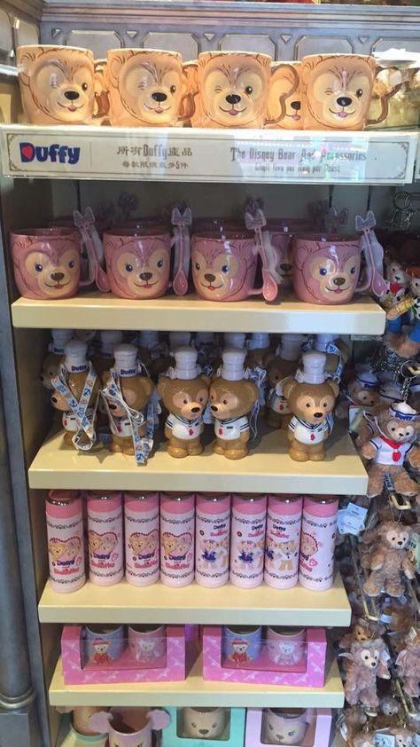 Disneyland Hong Kong Duffy The Disney Bear and Shellie May Merchandise. Shellie May, Disneyland Merchandise, Disneyland World, Duffy The Disney Bear, Disney World Pictures, Disney Bear, Hong Kong Disneyland, Disney Books, Tokyo Disney