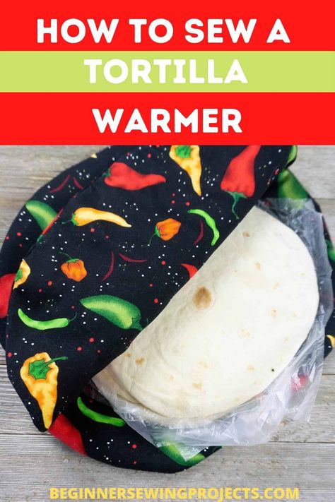 Time for a taco night! We show you How To Sew A Tortilla Warmer! If you love your soft tacos warm and flaky, this is your ticket. This simple sewing project is a quick sew and is super useful. This is a great one to knock out while the kids are a school. You only need a few basic supplies and you can make this handy tortilla warmer. Make a few and give them away as gifts. Beginner Sewing Projects. Fabric tortilla warmer. How To Sew A Tortilla Warmer Tortilla Warmer, Sewing Easy, Quilting Blocks, Sewing Courses, Taco Lover, Simple Sewing, Homemade Tortillas, Taco Night, Beginner Sewing Projects Easy