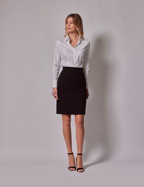 Women Work Suits Office Wear, Formal Business Attire Women Skirt, Skirt And Shirt Outfits Formal, Business Core Outfits For Women, Formal Work Outfits Women Office Wear, Corporate Outfits For Women Classy Skirt, Classy Business Outfits Skirt, Office Outfits Short Women, Formal Outfits For Women Skirt