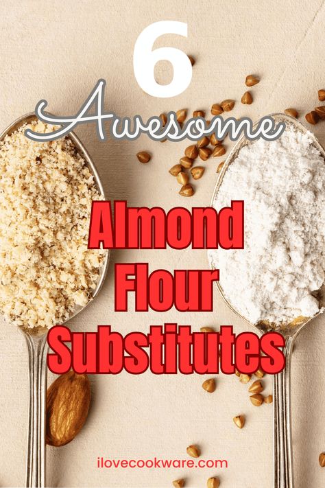 Being that almond flour is one of the more popular gluten-free flours, it is imperative to have an almond flour substitute on hand. Almond Flour Substitute Chart, Almond Flour Substitute, Make Almond Flour, Gluten Free Substitutes, Measuring Flour, Baking With Coconut Flour, Flour Substitute, Gluten Free Pastry, Cassava Flour