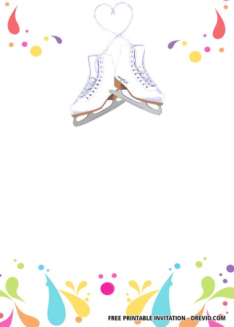 Download Now FREE Ice Skating Invitation Templates #free #freeinvitation2019 #birthday #disney #invitations #invitationtemplates Figure Skating Birthday Party, Ice Skating Invitation Printable Free, Ice Skate Party Invitations, Barbie Skate Party Invitations, Ice Skating Party Invitations, Ice Skating Birthday Party Invitations, Skate Party Zazzle, Ice Skating Invitation, Skating Birthday Invitations