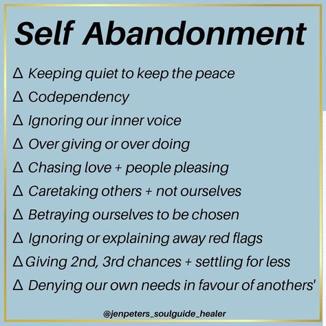 Abandonment Of Self, How To Heal Self Abandonment, Self Abandon, Healing From Abandonment, Self Abandoning, Healing Abandonment Issues, Abandoned Issues, Abandonment Issues Quotes, Childhood Abandonment