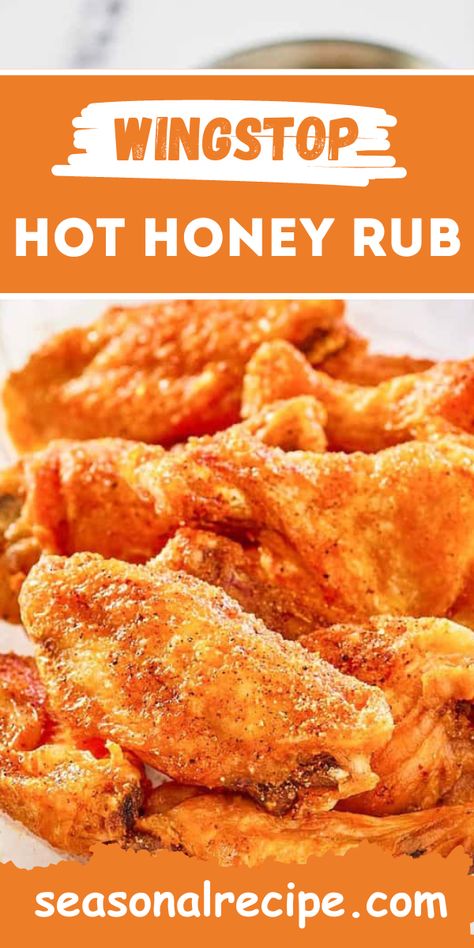 Bring the authentic flavors of Wingstop right into your kitchen with this Wingstop Hot Honey Rub Recipe. Specially crafted for chicken wings ... Honey Wings Recipe, Chicken Wing Sauce Recipes, Wings Recipe Baked, Hot Honey Recipe, Honey Chicken Wings, Chicken Wing Recipes Fried, Hot Wing Recipe, Honey Chicken Recipe, Wing Sauce Recipes