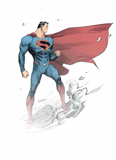 Superman Redesign, Dan Mora, Superman Artwork, Superman Family, Superman Man Of Steel, Superman Art, Superman Comic, Super Man, Univers Dc