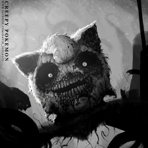 This Artist Reimagined 20+ Pokémon Characters As Monsters, And They’re Terrifying Scary Pokemon, Creepy Pokemon, Art Sinistre, Dibujos Dark, Dark Pokémon, Pokémon Characters, Creepy Drawings, Drawing Eyes, Spooky Scary