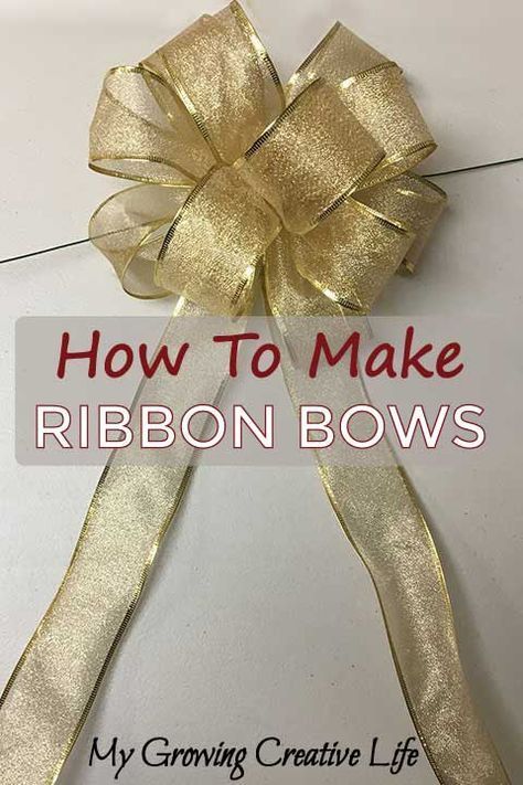 Festive Ribbon Bows: How to Make Pom Pom and Flat Ribbon Bows How To Make A Ribbon Bow, Julkransar Diy, Bow Making Tutorials, Christmas Bows Diy, Homemade Bows, Buat Pita, Fancy Bows, Christmas Tree Bows, Bows Diy Ribbon