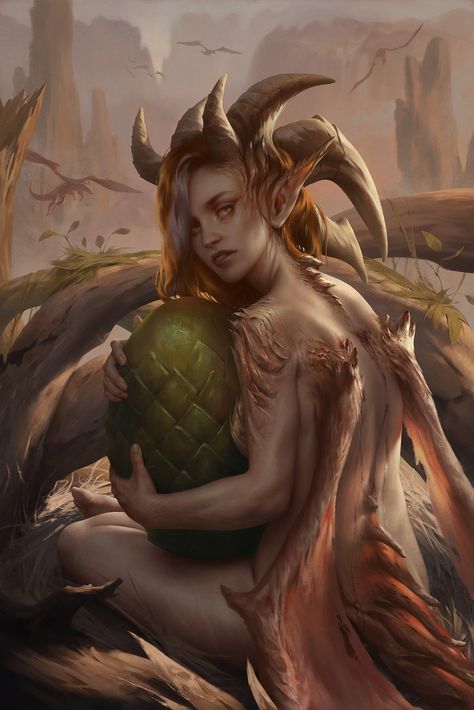 ArtStation - Emmy-Lee - The rarest dragon (original character) Dragon In Human Form, Dragon Human Form, Dragon Human, Mythical Monsters, Dragon Girl, Fairies Elves, Human Form, Original Character, World Of Warcraft