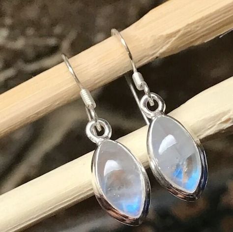 Marquise Rainbow Moonstone Earrings for Women | Sterling Silver Marquise Earrings | June Birthstone| Moonstone Jewelry | Dangle Drop Earring by FemmesBijoux on Etsy Marquise Earrings, Emotional Body, Blue Moonstone, Moonstone Earrings, Emotional Balance, Moonstone Jewelry, Natural Rainbow, Delicate Earrings, June Birth Stone