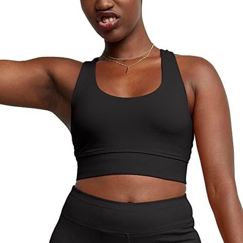 Hanes Longline Sports Bra: Ultimate Comfort! Cotton Sports Bra, Sports Bra Design, Low Intensity Workout, New Bra, Longline Bra, Lounge Lingerie, Racerback Bra, Racerback Sports Bra, Everyday Bra