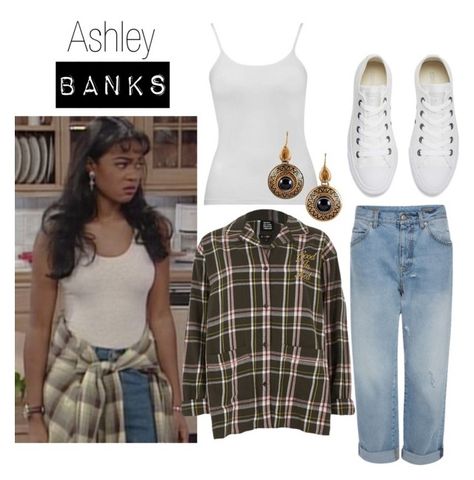 Poetic Justice Outfit, Ashley Banks Outfits 90s, 90's Outfit, Ashley Banks Outfits, Banks Aesthetic, Black 90s Fashion, 90s Overalls, Ashley Banks, Black 90s