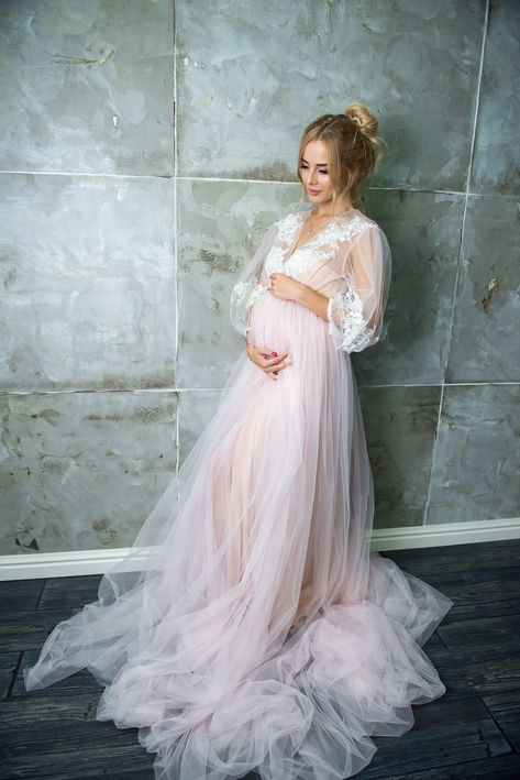 Long light pink maternity dress Dress for Baby shower Dress | Etsy Vestidos Para Baby Shower, Photo Shoot Maternity, Most Expensive Dress, Tulle Maternity Dress, Pink Maternity Dress, Dress For Pregnant Women, Baby Shower Dress, Mother Daughter Dresses Matching, Dresses For Pregnant Women