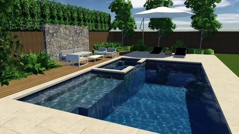 The Resort Pool 8.2m x 5.2m | Barrier Reef Pools Perth Barrier Reef Pools, Pool Inspiration, Resort Pools, Building A Pool, Pool Landscaping, Pool Designs, Holiday Destinations, Landscaping Ideas, Spa Pool