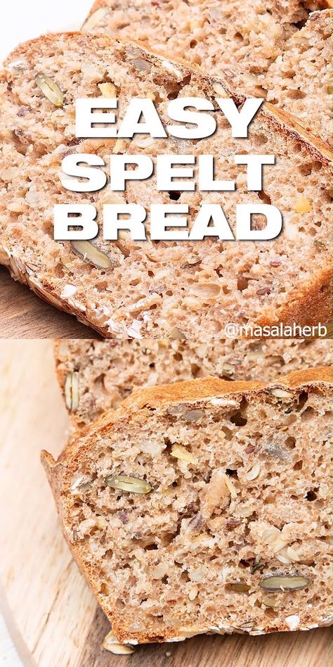 Spelt Bread Recipe, Spelt Flour Recipes, Spelt Recipes, Bread Recipe Video, Spelt Bread, Healthy Bread Recipes, Best Bread Recipe, Spelt Flour, Healthy Bread