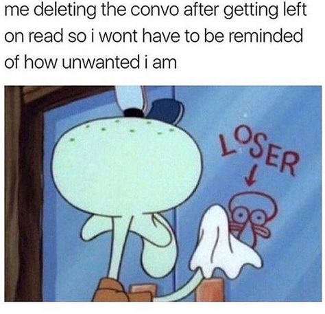 Left On Read, Funny Spongebob Memes, Spongebob Memes, Instagrammer, Really Funny Memes, What’s Going On, Funny Tweets, Infp, Memes Quotes