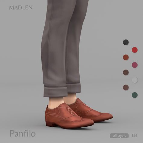 Panfilo Shoes | Madlen on Patreon Sims 4 Male Clothes, Preppy Wardrobe, Cc Shoes, Sims 4 Cc Shoes, Sims 4 Children, Sims 4 Cc Skin, Male Clothes, Sims 4 Mm, Sims4 Clothes