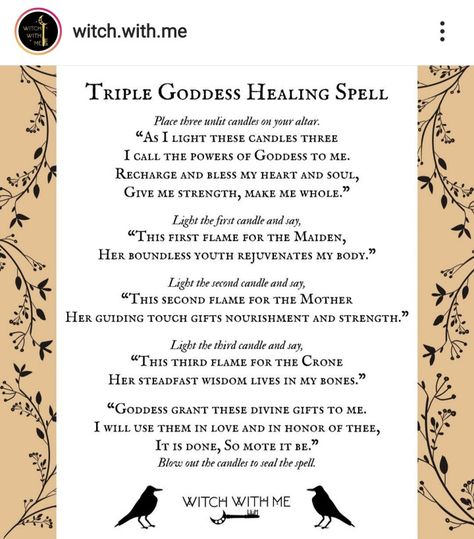 Banishing Illness Spell, Health Spells Magic, Spells To Heal Illness, Latin Witch Spells, Spell For Healing, Wiccan Prayers, Glamor Magic, Spell Chants, Hekate Goddess