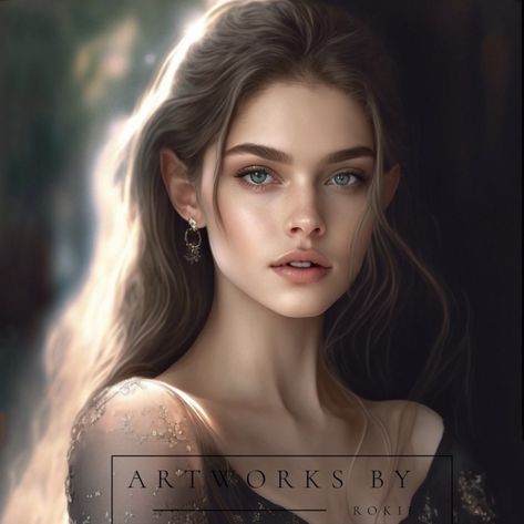 art by: artworks_by_rokii Nesta Archeron Fanart Acosf, Artworks By Rokii Feyre, Feyre Archeron High Lady, Rokii Artworks, Acotar Artworks By Rokii, Feyre Archeron, Acotar Series, Book Images, Book Characters