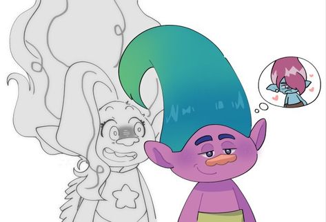 Fleek Trolls, Floyd Trolls Fanart, Trolls Ships, Funny Fanart, Trolls Fanart, Gem Drawing, Trolls 3, Troll Party, Gamer Room Decor