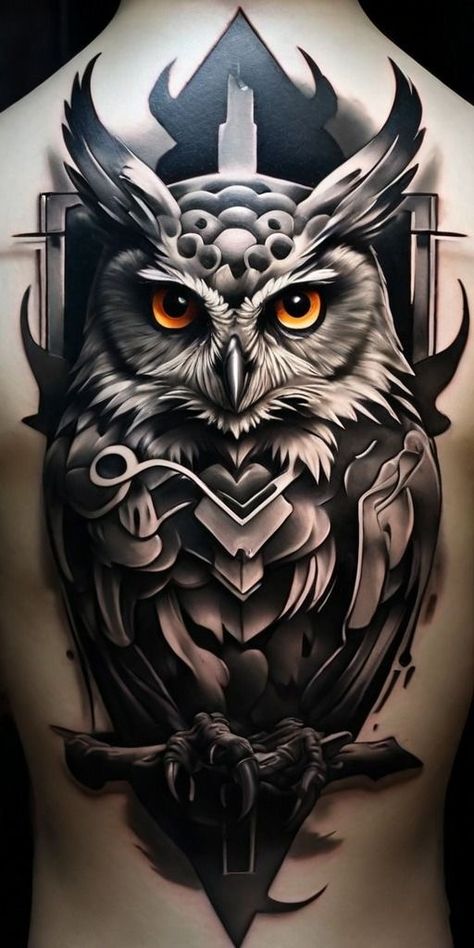 Neck Tattoo Designs Men Drawings, Tattoo Owl Design, Owl Cover Up Tattoo, Black And Grey Tattoo Ideas, Coverup Tattoo Designs, Owl Tattoo Men, Black Grey Tattoo Design, Black And Grey Tattoo Design, Realism Tattoo Design