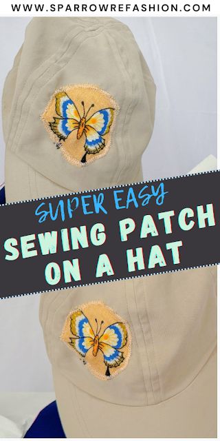 How to Sew a Patch on a Hat - Easy Sewing Tutorial - Sparrow Refashion: A Blog for Sewing Lovers and DIY Enthusiasts Sparrow Refashion, Travel Sewing, Black Bucket Hat, Pvc Patches, Custom Patches, Patch Design, Sew On Patches, How To Sew, Learn To Sew