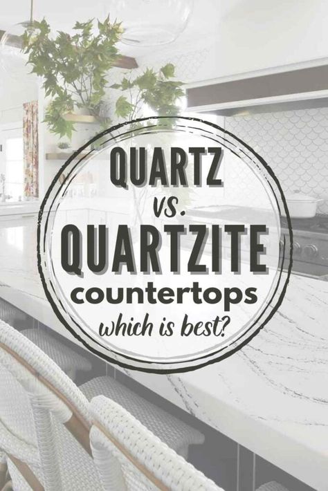 Quartz vs Quartzite Countertops: All You Need To Know Nile Quartz Countertop, Quartz Alternative Kitchen Counters, Contrasting Kitchen Countertops, Quartzite Vs Quartz, Take Mahal Quartzite, Kitchen Countertops Quartz Colors, Quartz Vs Quartzite Countertops, Neutral Kitchen Countertops, Mykonos Quartzite Countertops