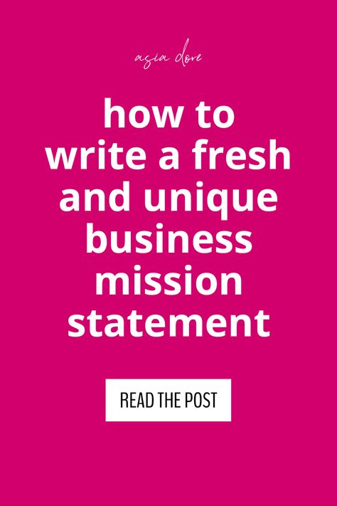 Writing a brand mission can be intimidating, but it’s important: your brand mission statement is the cornerstone of your business, guiding you to make decisions that are true to your values. This blog post gives you exact steps for how to write a compelling and inspiring brand mission that will help your business stand out on social media and skyrocket you to success! Read the post now >> Creating a Brand | Brand Authority | Introvert Branding Tips | Business Success How To Write A Mission Statement Business, Best Mission Statements, Business Mission Statement, Mission Statement Template, Writing A Mission Statement, Vision And Mission Statement, Business Mission, Company Mission, Statement Template